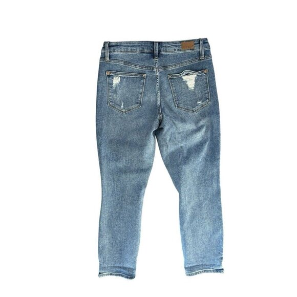 Judy Blue Destroyed Boyfriend Jean‎ - JB88196 Size 7/28 7 Soft Cotton High Rise - Picture 10 of 11